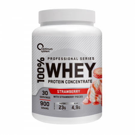 Whey Protein 900 грамм (Клубника с кусочками)